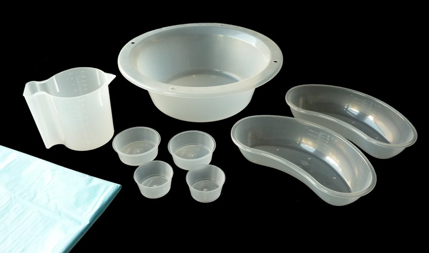 !BSLb Bowl Set Large Sterile single use polypropylene disposable Packs Polyware
