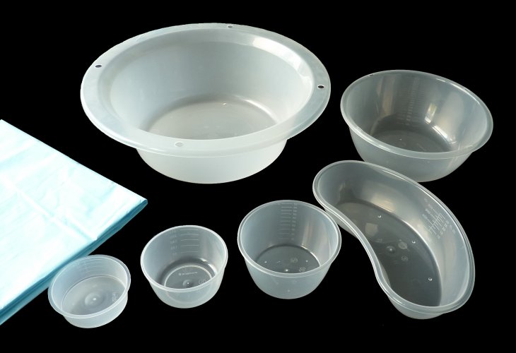 !BSLb Bowl Set Large Sterile single use polypropylene disposable  Packs Polyware