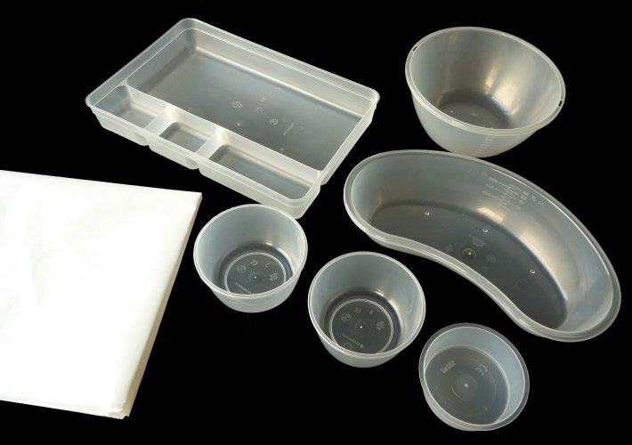!BSSb Bowl Set sterile single use disposable Hollowware  Packs Polyware