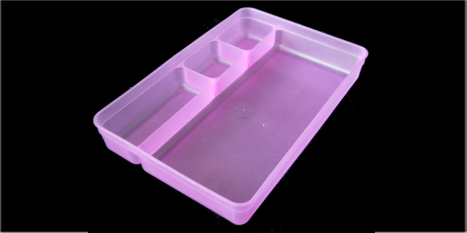 !HWStTr  !SSHw Tray Instrument disposable single use hollowware polyware