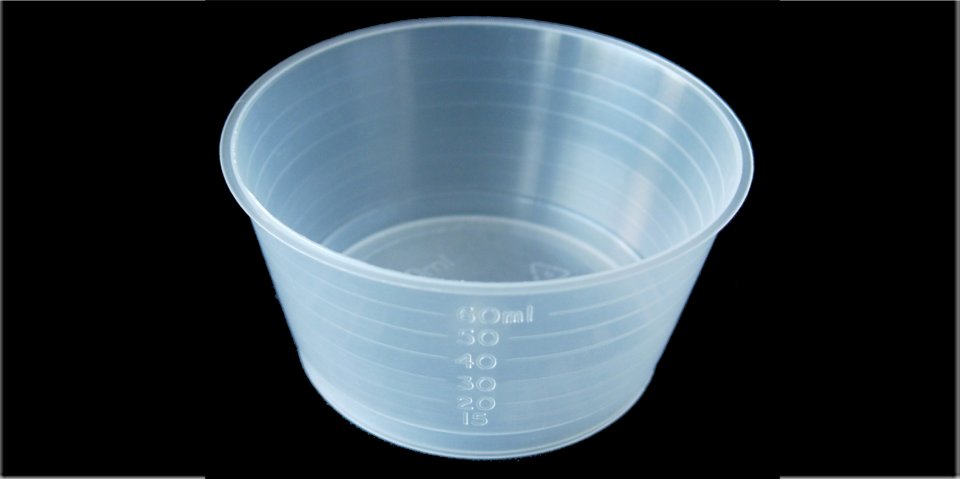 !HWStGa !SSHw Mini Bowl or Gallipot Plastic Disposable 60ml !BMI!  Packs Supplementary