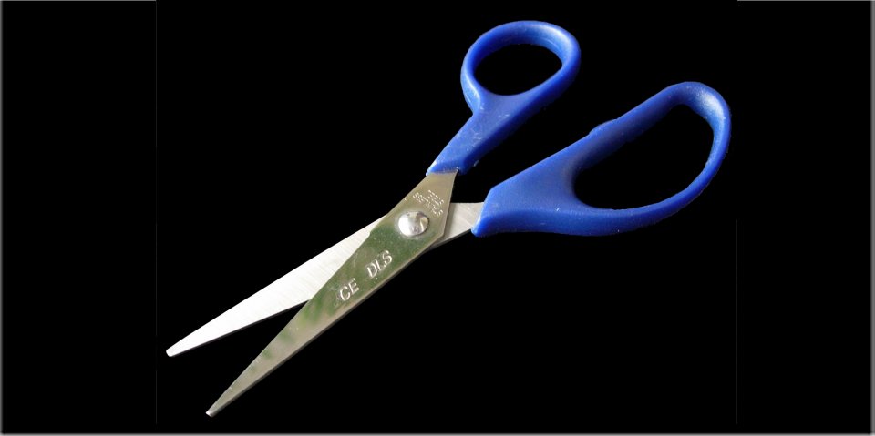 SCISSOR SH/SH S/S PLASTIC HANDLE SINGLE